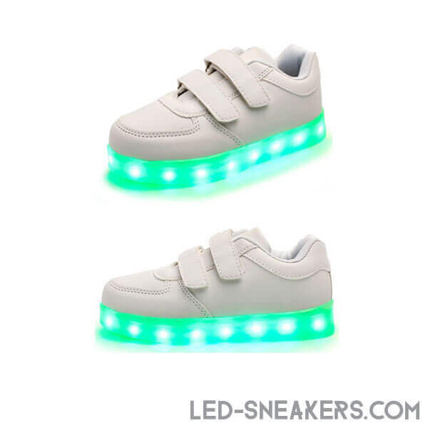 JawayKids Children Glowing Shoes with wings for Boys and Girls LED Sneakers  with fur inside Shoe